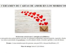 X CERTAMEN DE CARTAS DE AMOR.