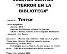 I Concurso de relatos cortos «Terror en la Biblioteca»