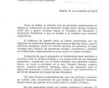 Invitación al acto, incluido en la Conferencia de las Naciones Unidas sobre el Cambio Climático