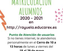 MATRICULACIÓN ALUMNOS/AS 2020-2021