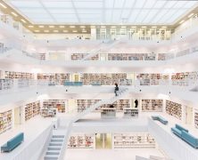 Biblioteca Pública en el epicentro cultural de la ciudad alemana.