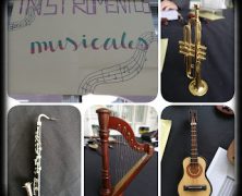 Exposición de instrumentos musicales en la Biblioteca