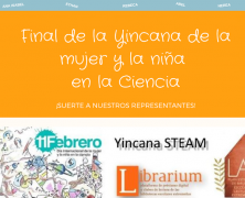 Finales de la Yincana STEAM Librarium de la Mujer y la Niña en la Ciencia