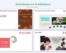 En octubre ya tenemos actividades…