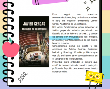 HOY NOS RECOMIENDA… PAQUI PALACIOS.  ANATOMÍA DE UN INSTANTE. JAVIER CERCAS.
