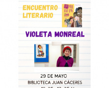 EXPERIENCIA ESTÉTICA Y HUMANA CON VIOLETA MONREAL EN LA BIBLIOTECA DEL IES LOS MORISCOS